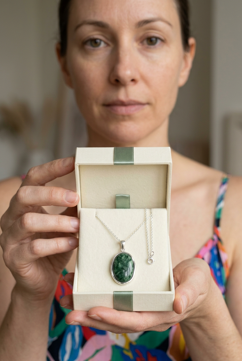 Jade Current - Model holding product box