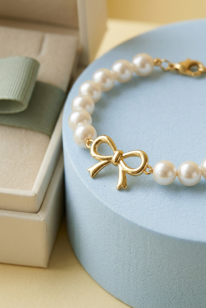 Pearl Ribbon - Front design detail